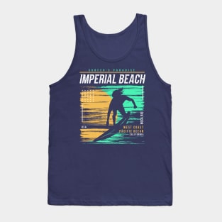 Retro Surfing Imperial Beach, California // Vintage Surfer Beach // Surfer's Paradise Tank Top